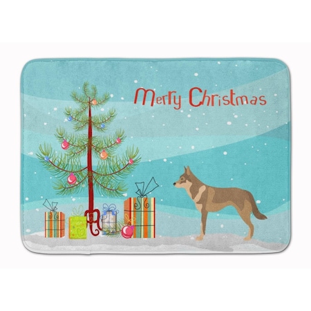 Carolines Treasures Czechoslovakian Wolfdog Christmas Machine Washable Memory Foam Mat BB8497RUG